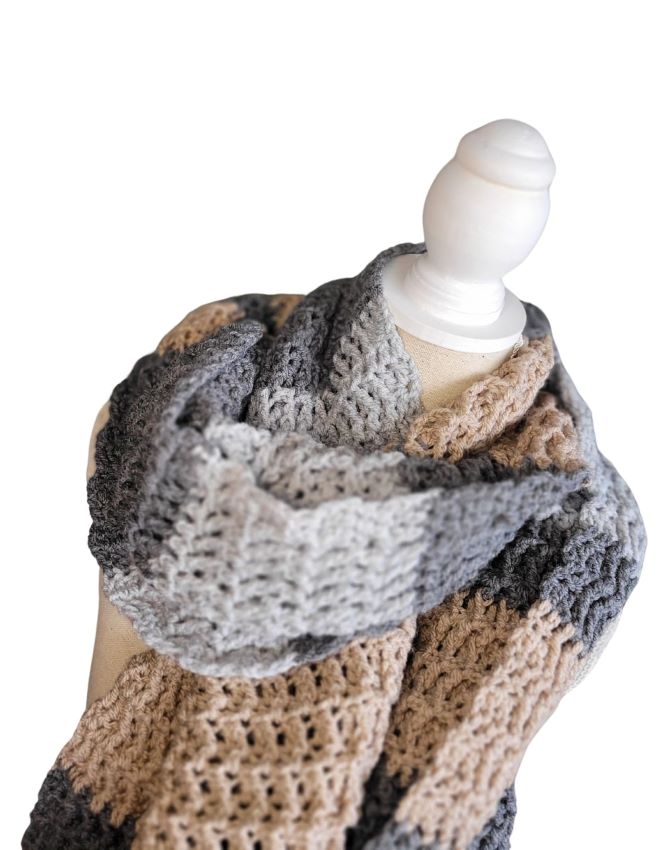 Lange sjaal Willemien - ZETTElen Handwerk Atelier