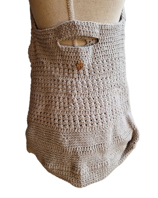 Tas Wieteke in lichtgrijs buideltje ZETTElen Handwerk Atelier