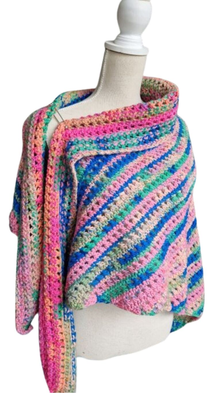 XARA omslagsjaal multicolor fruitig - ZETTElen Handwerk Atelier