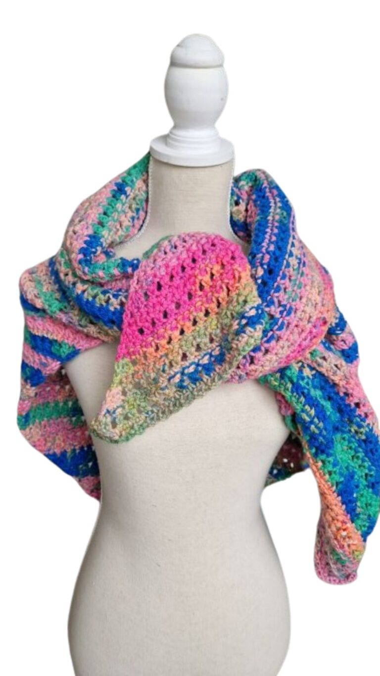 XARA omslagsjaal multicolor fruitig - ZETTElen Handwerk Atelier