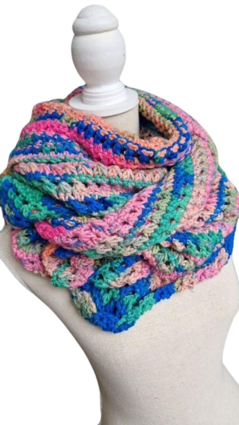 XARA omslagsjaal multicolor fruitig - ZETTElen Handwerk Atelier