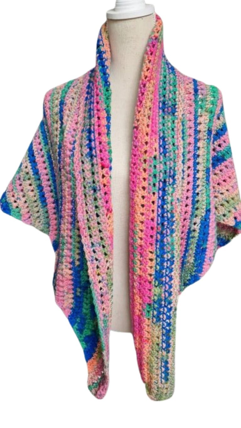 XARA omslagsjaal multicolor fruitig - ZETTElen Handwerk Atelier