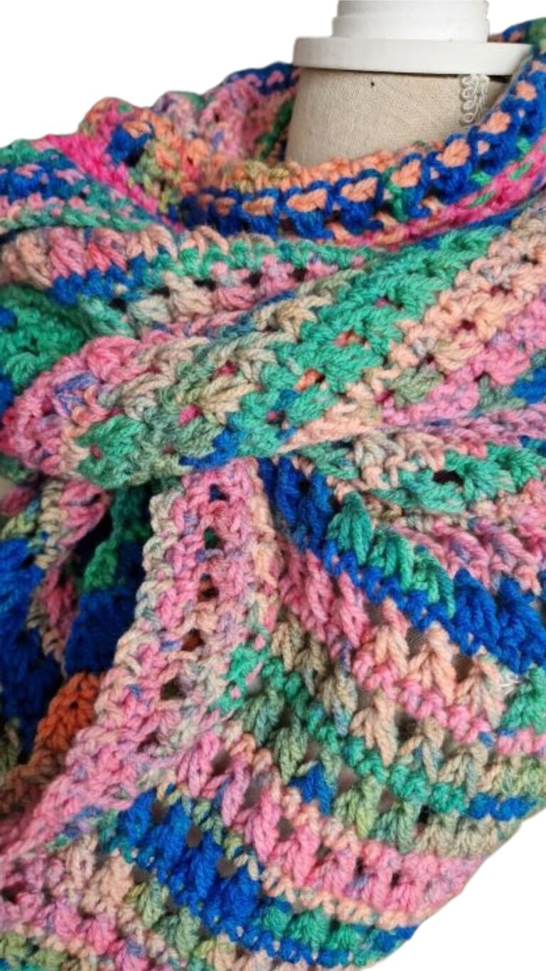 XARA omslagsjaal multicolor fruitig - ZETTElen Handwerk Atelier