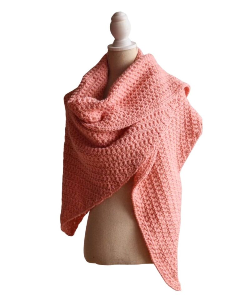 Omslagsjaal Lois Zacht roze - ZETTElen Handwerk Atelier