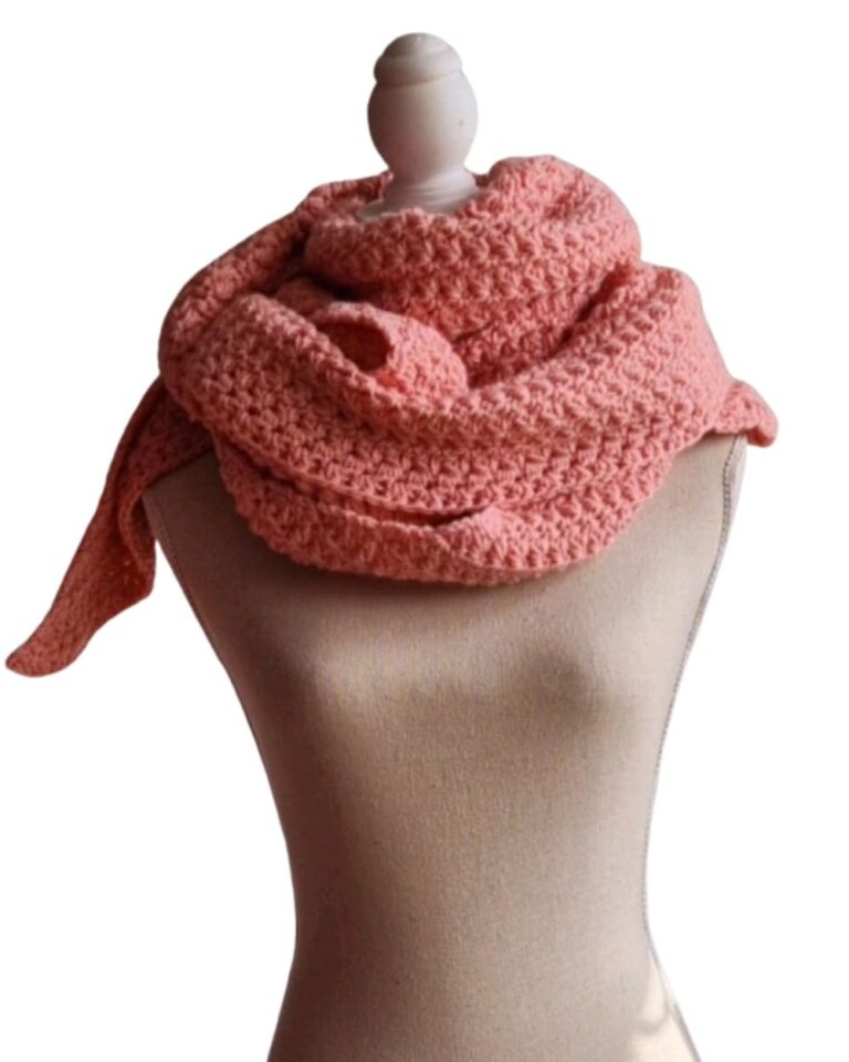 Omslagsjaal Lois Zacht roze - ZETTElen Handwerk Atelier