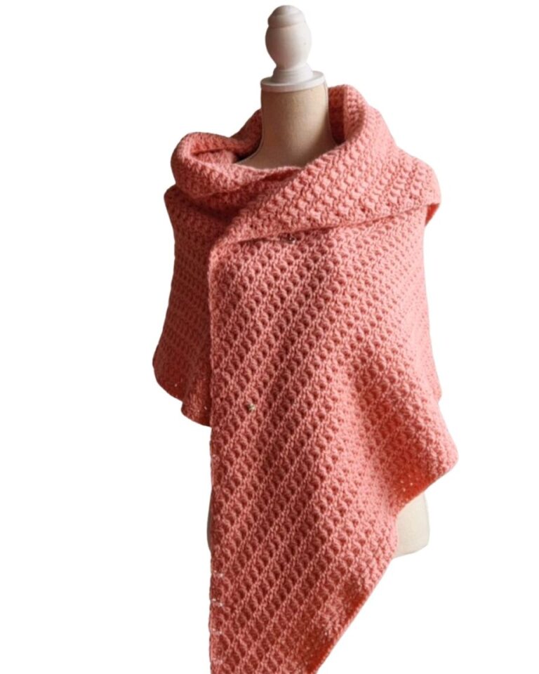 Omslagsjaal Lois Zacht roze - ZETTElen Handwerk Atelier