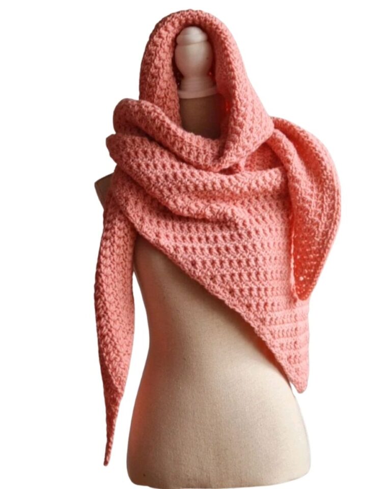 Omslagsjaal Lois Zacht roze - ZETTElen Handwerk Atelier