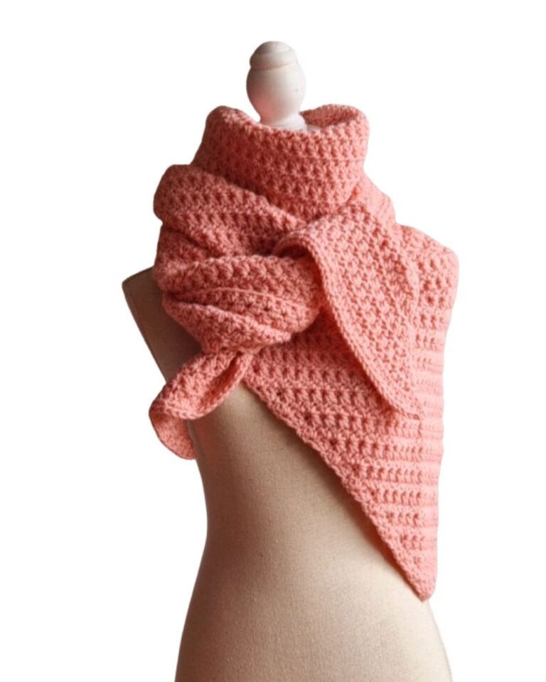 Omslagsjaal Lois Zacht roze - ZETTElen Handwerk Atelier