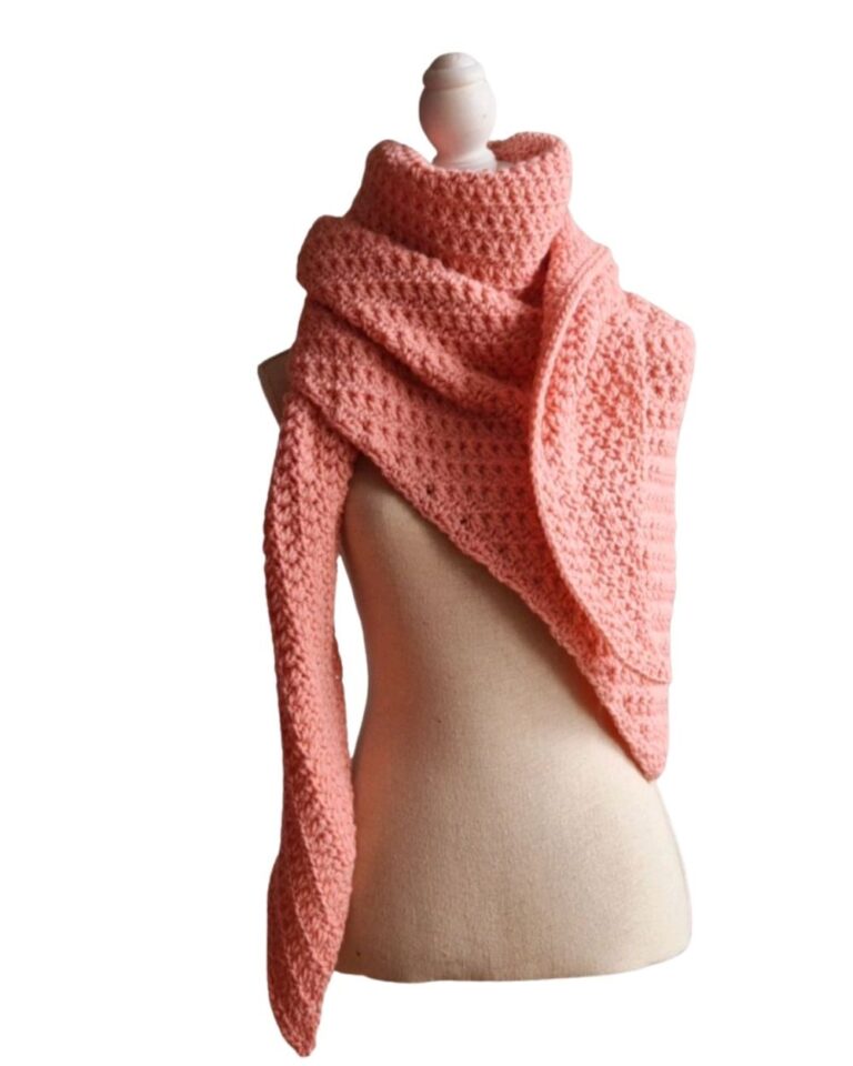 Omslagsjaal Lois Zacht roze - ZETTElen Handwerk Atelier